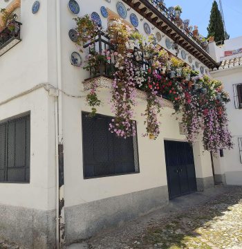 Balcón con flores